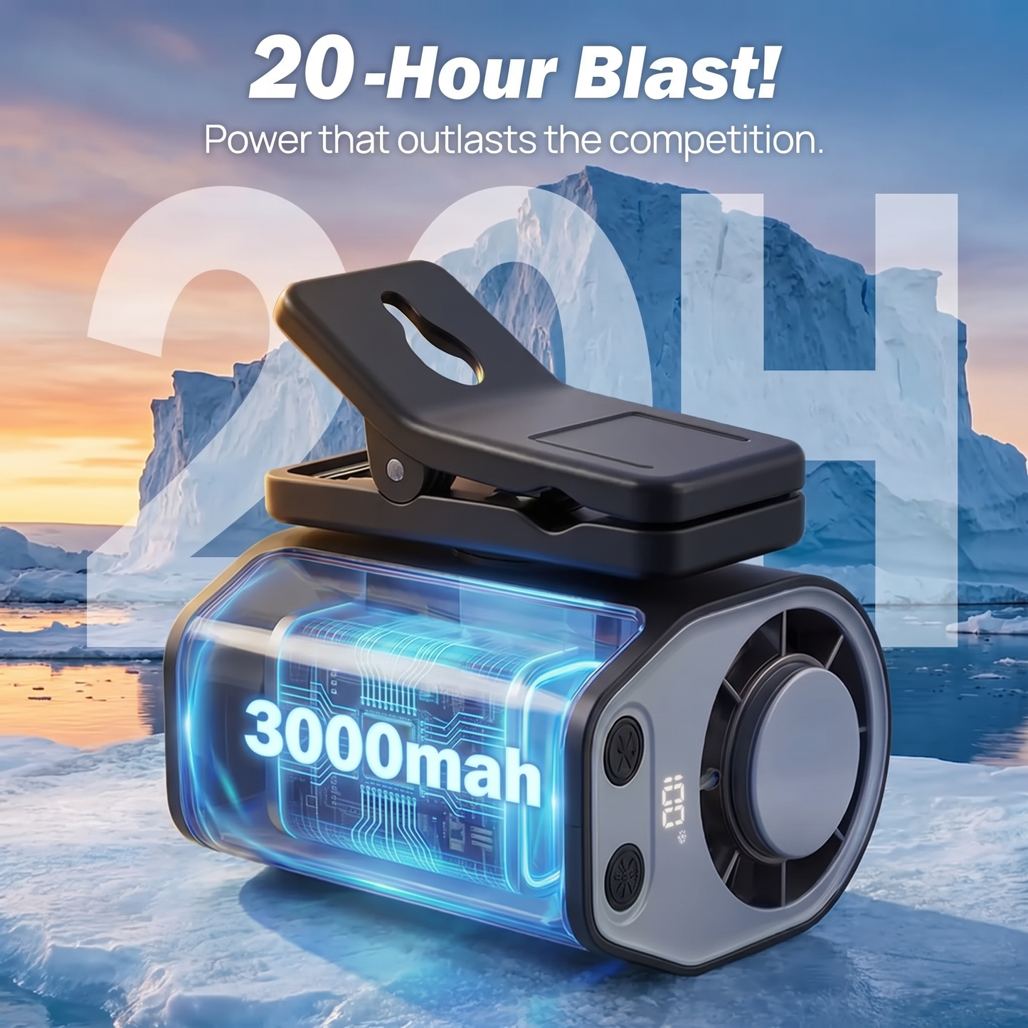 AeroClip™ - Clip on Cooling Fan