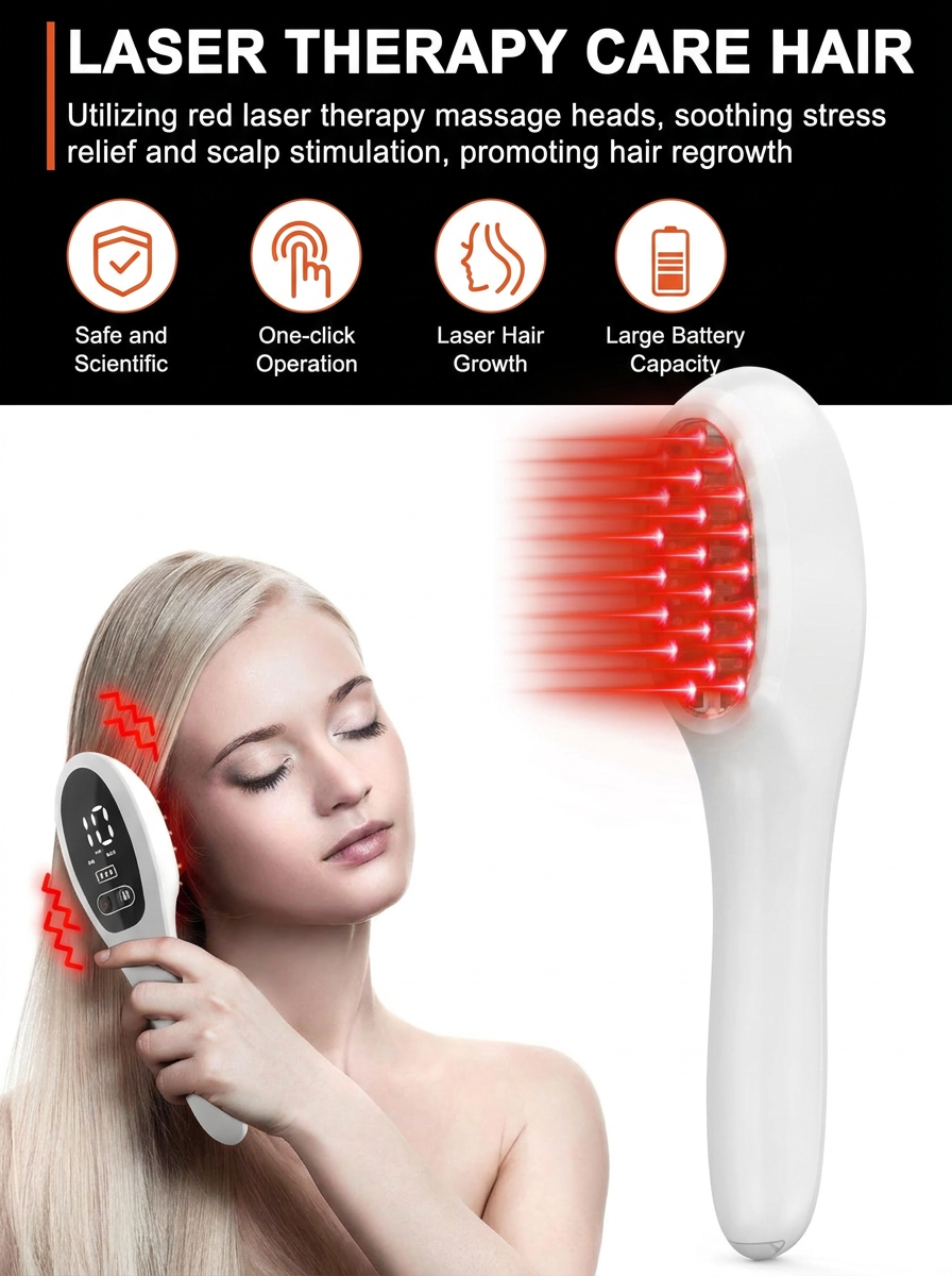 LumiRoot™ — Red Light Laser Comb for Thicker, Fuller Hair