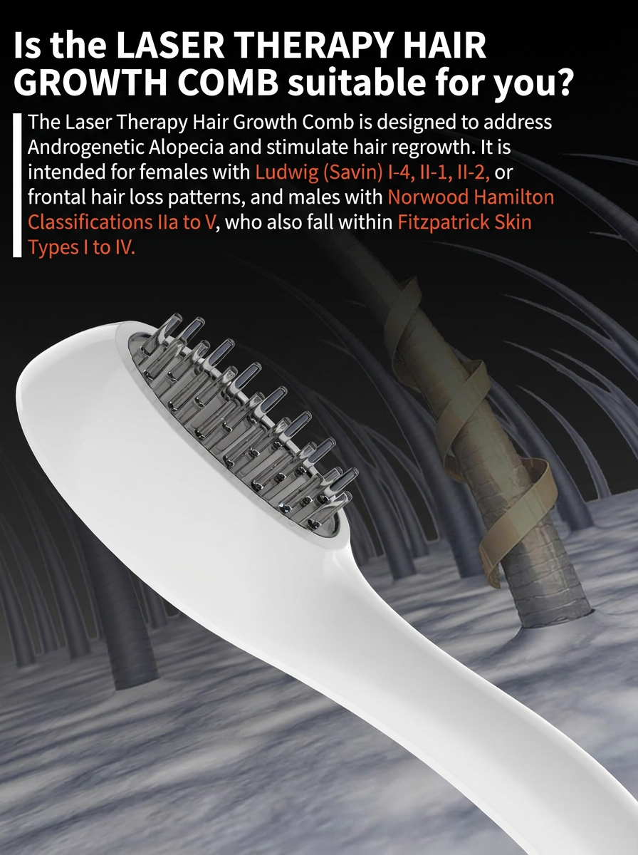 LumiRoot™ — Red Light Laser Comb for Thicker, Fuller Hair